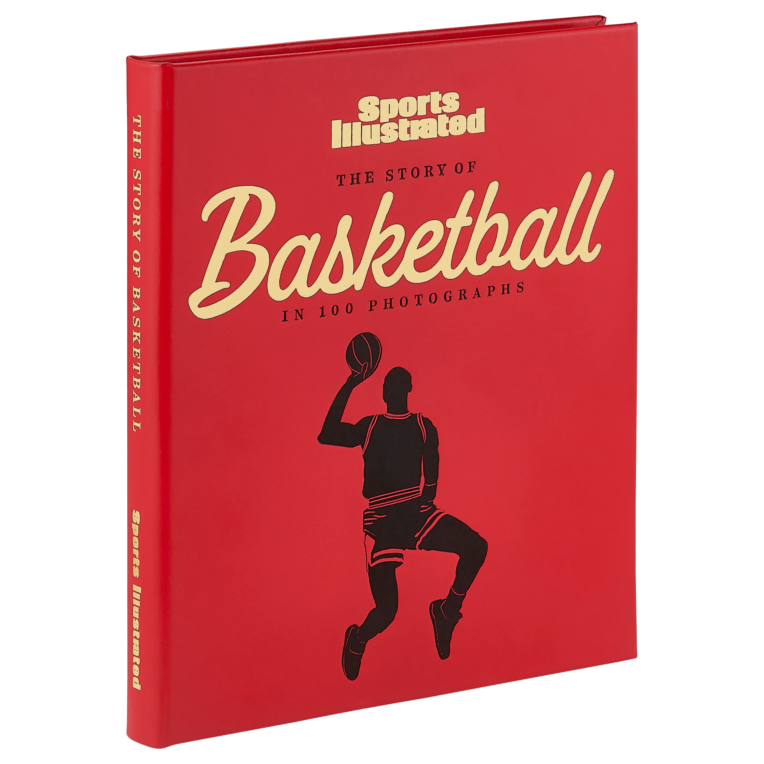 Graphic Image The Story of Basketball Red Bonded Leather - Image 2