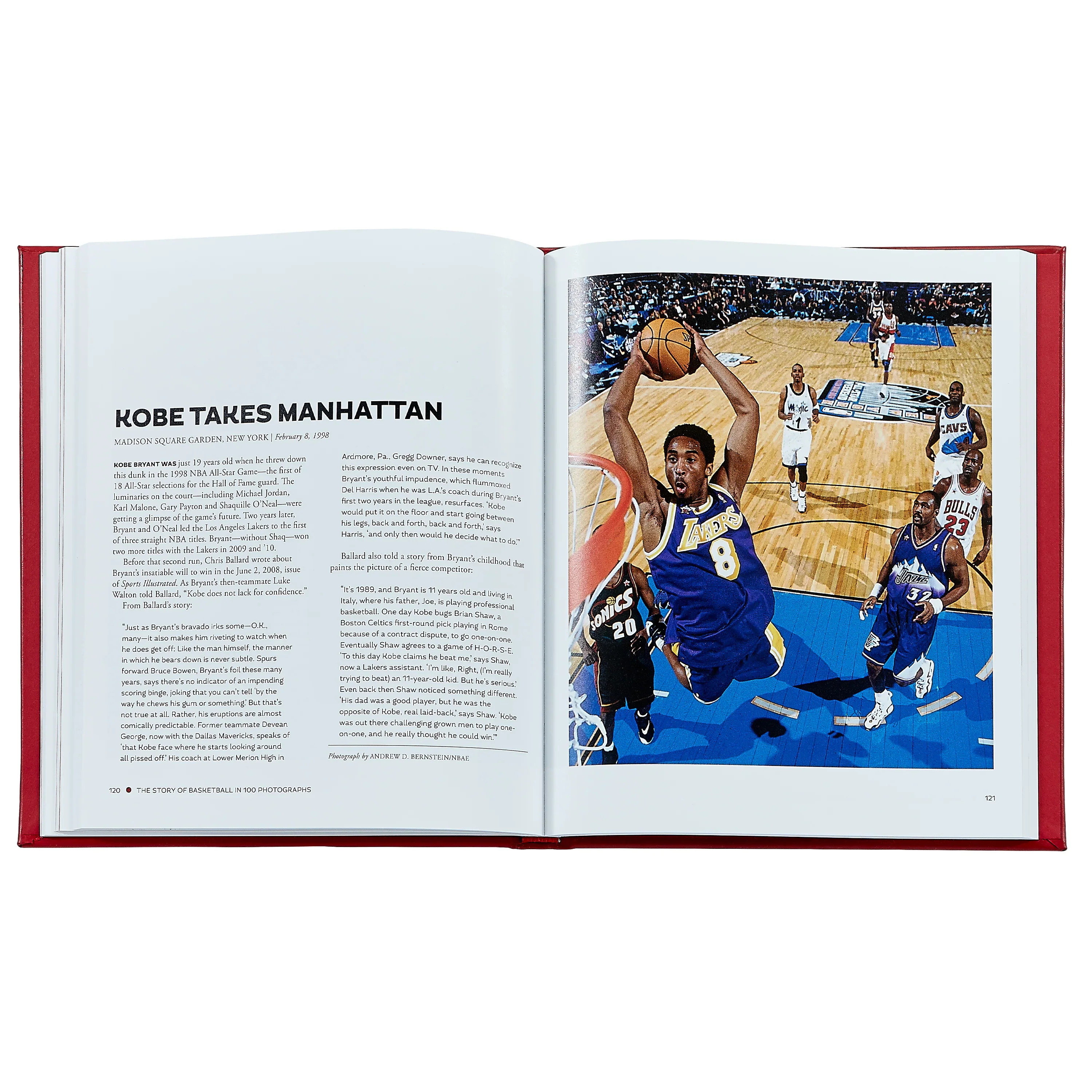 Graphic Image The Story of Basketball Red Bonded Leather - Image 4