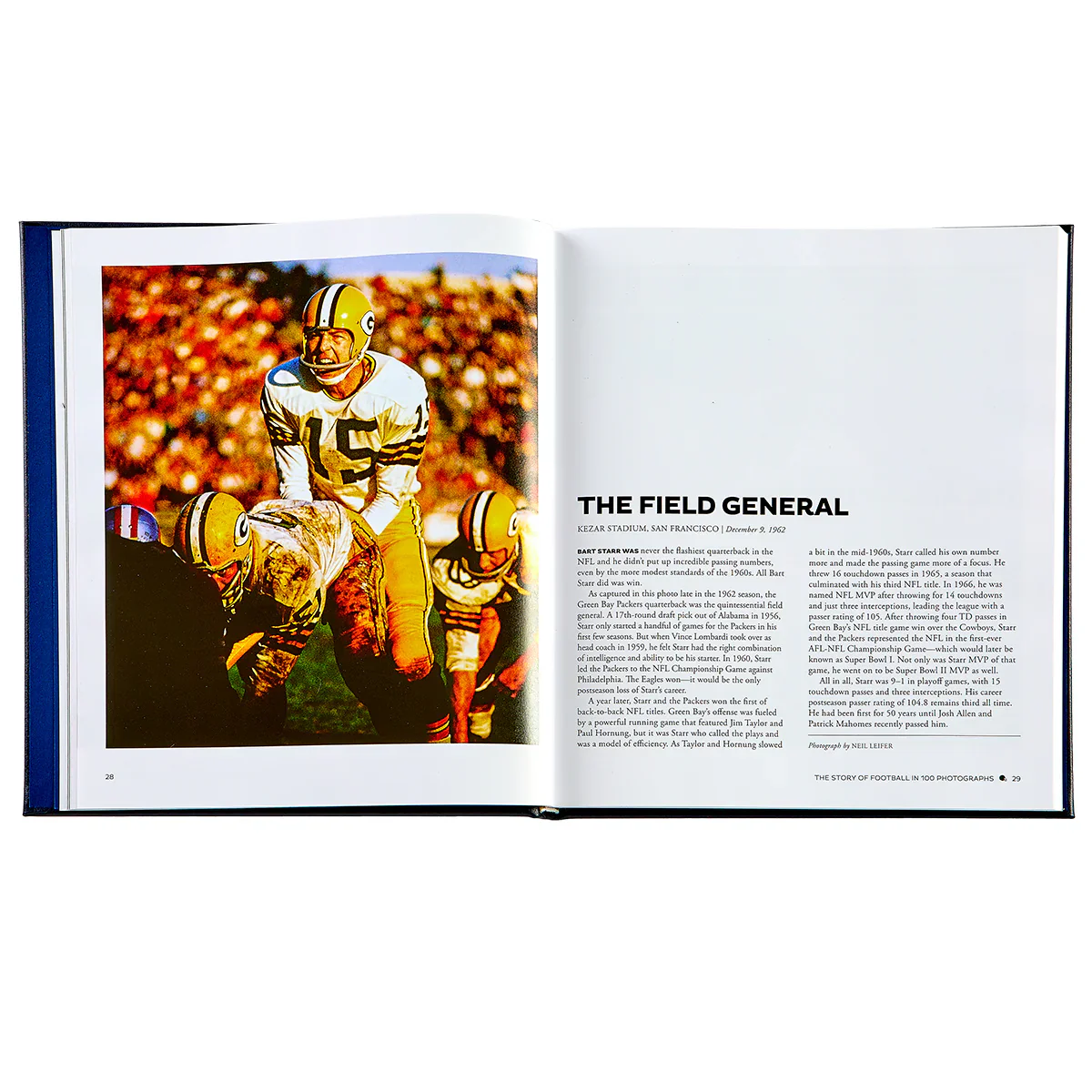 Graphic Image The Story of Football Navy Bonded Leather - Image 2