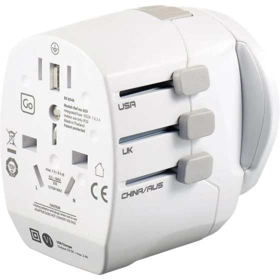 Worldwide Adaptor + USB - Image 3